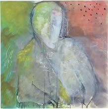 Everyman #3 36x36 in. acrylic and ink on canvas 